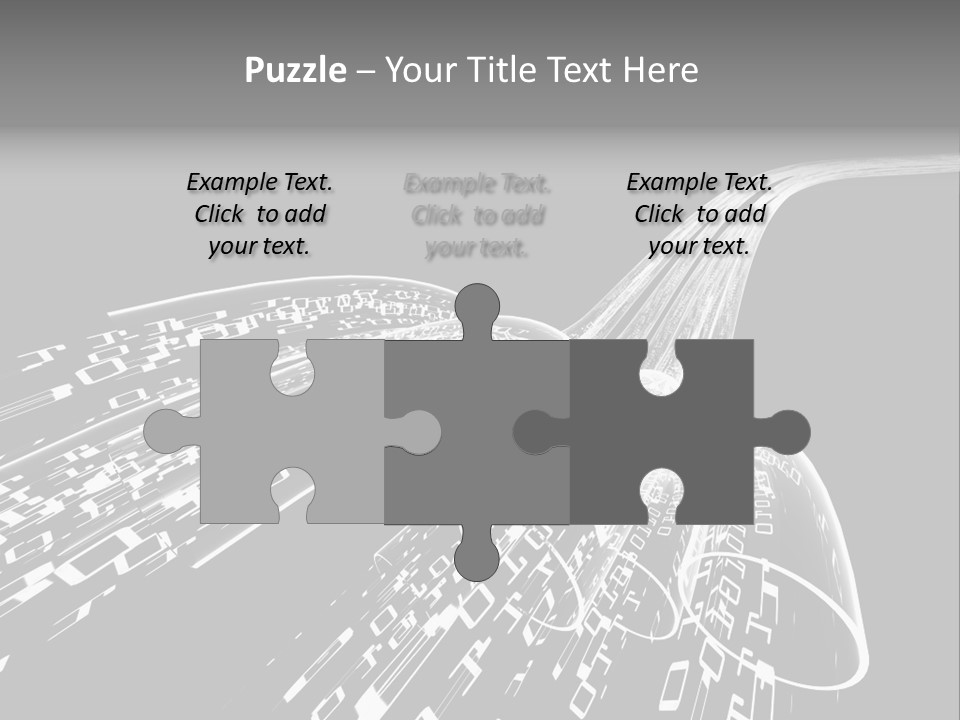 A Black And White Photo Of A Computer Screen PowerPoint Template