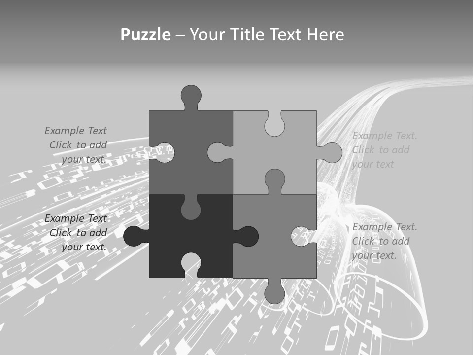 A Black And White Photo Of A Computer Screen PowerPoint Template