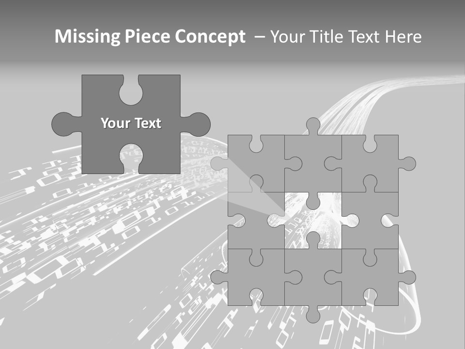 A Black And White Photo Of A Computer Screen PowerPoint Template