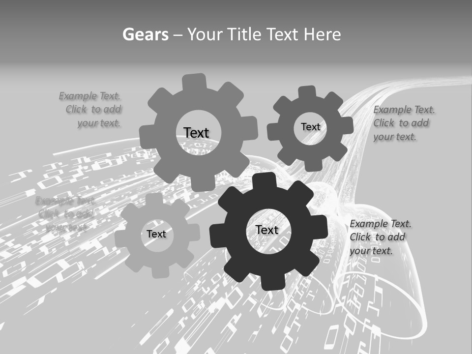 A Black And White Photo Of A Computer Screen PowerPoint Template
