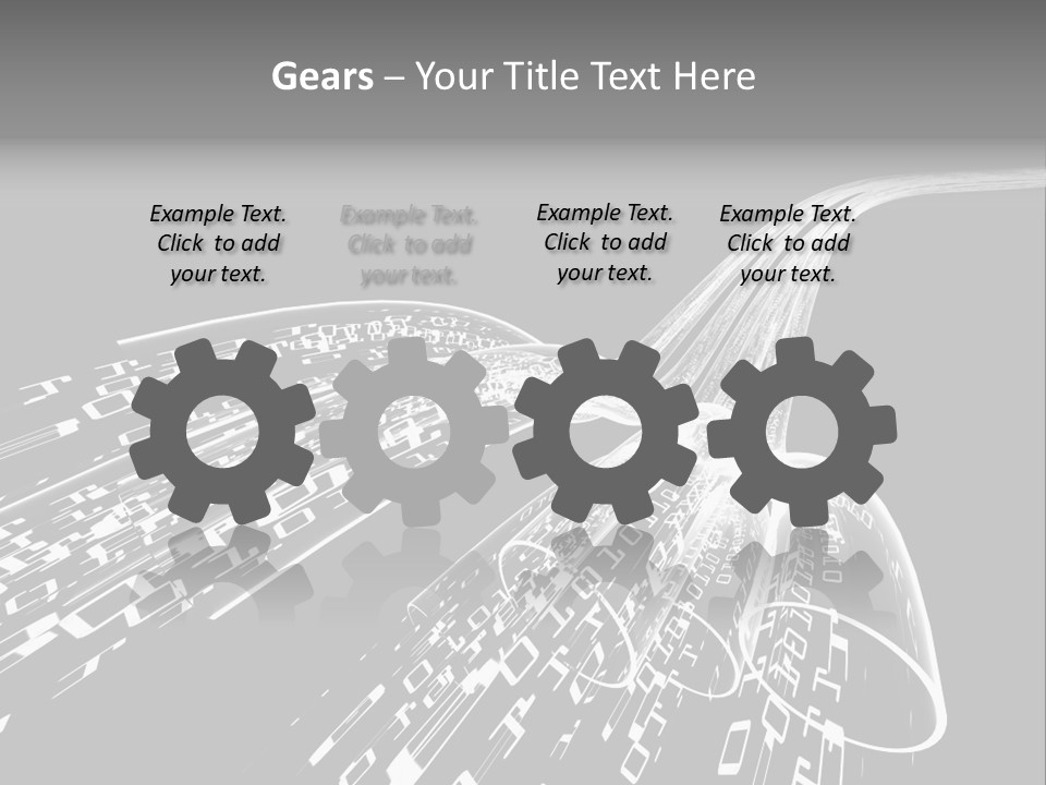 A Black And White Photo Of A Computer Screen PowerPoint Template
