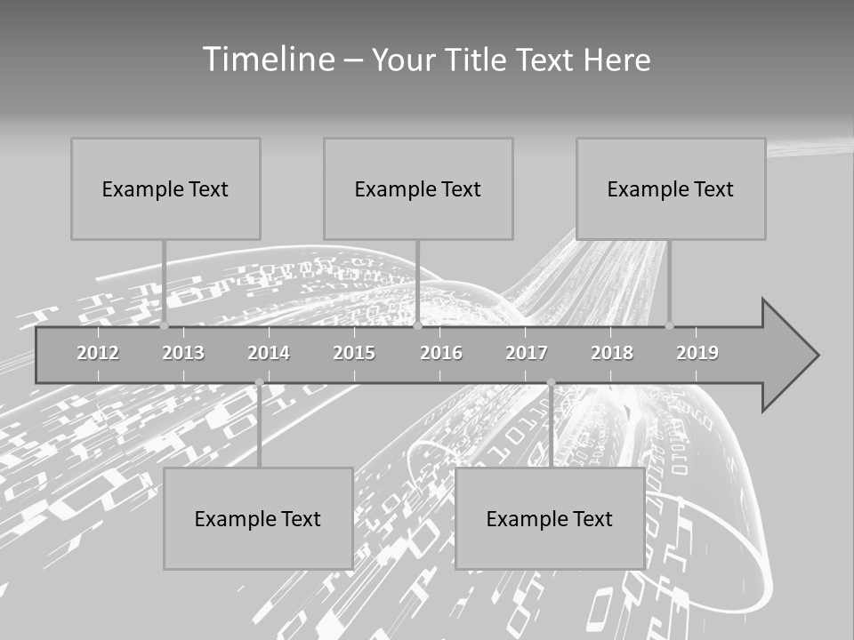 A Black And White Photo Of A Computer Screen PowerPoint Template