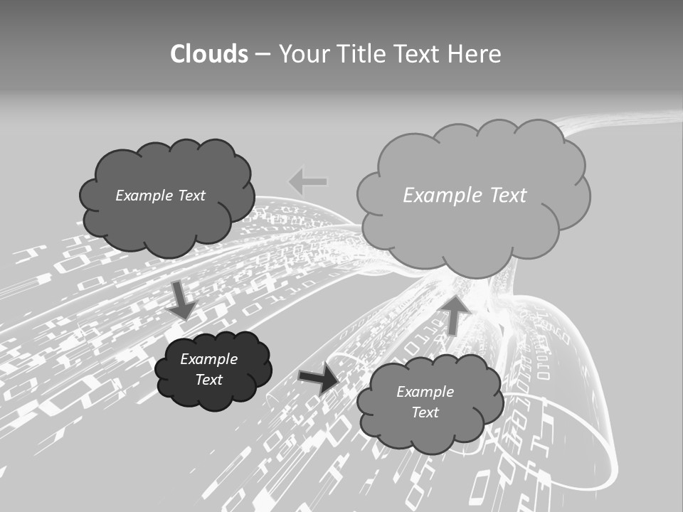 A Black And White Photo Of A Computer Screen PowerPoint Template