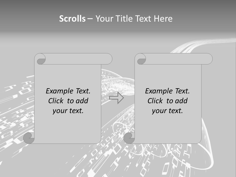 A Black And White Photo Of A Computer Screen PowerPoint Template