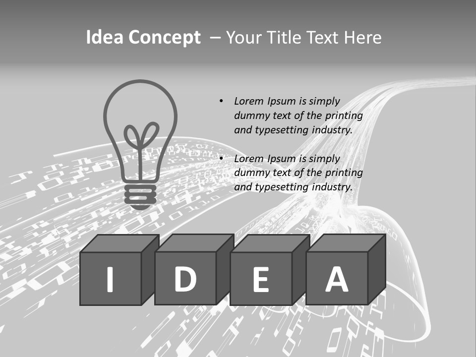 A Black And White Photo Of A Computer Screen PowerPoint Template