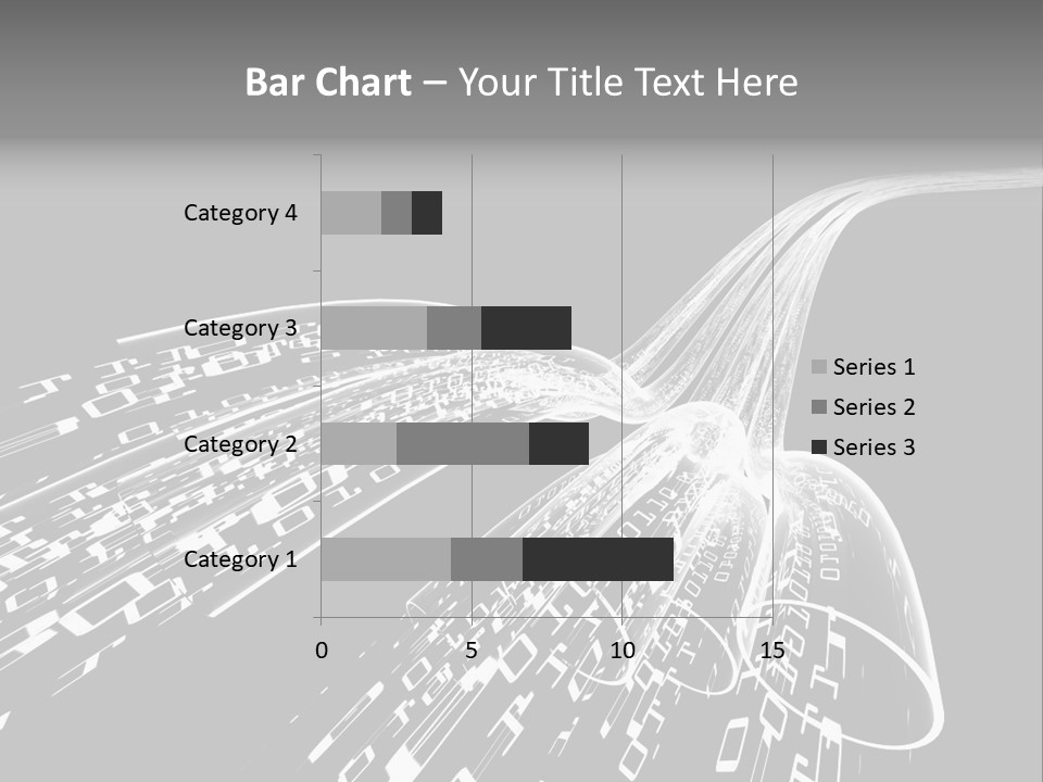 A Black And White Photo Of A Computer Screen PowerPoint Template
