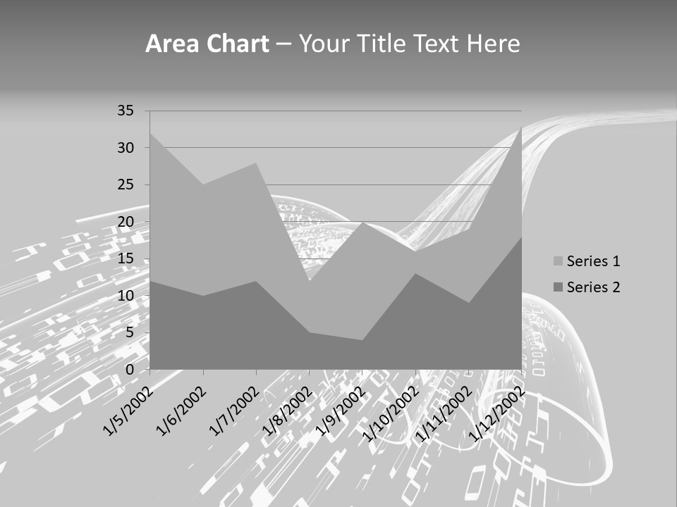 A Black And White Photo Of A Computer Screen PowerPoint Template