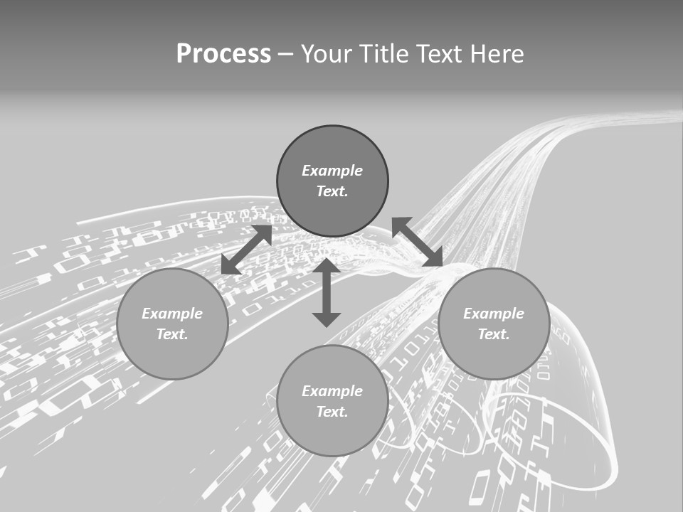 A Black And White Photo Of A Computer Screen PowerPoint Template