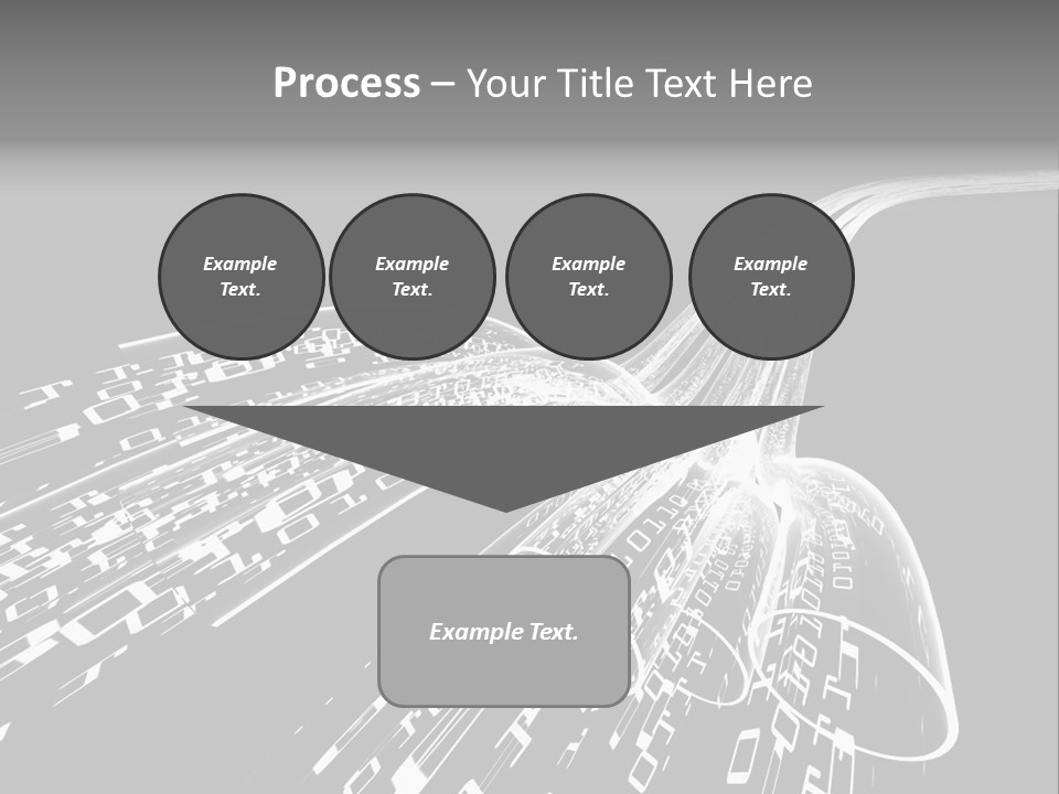 A Black And White Photo Of A Computer Screen PowerPoint Template