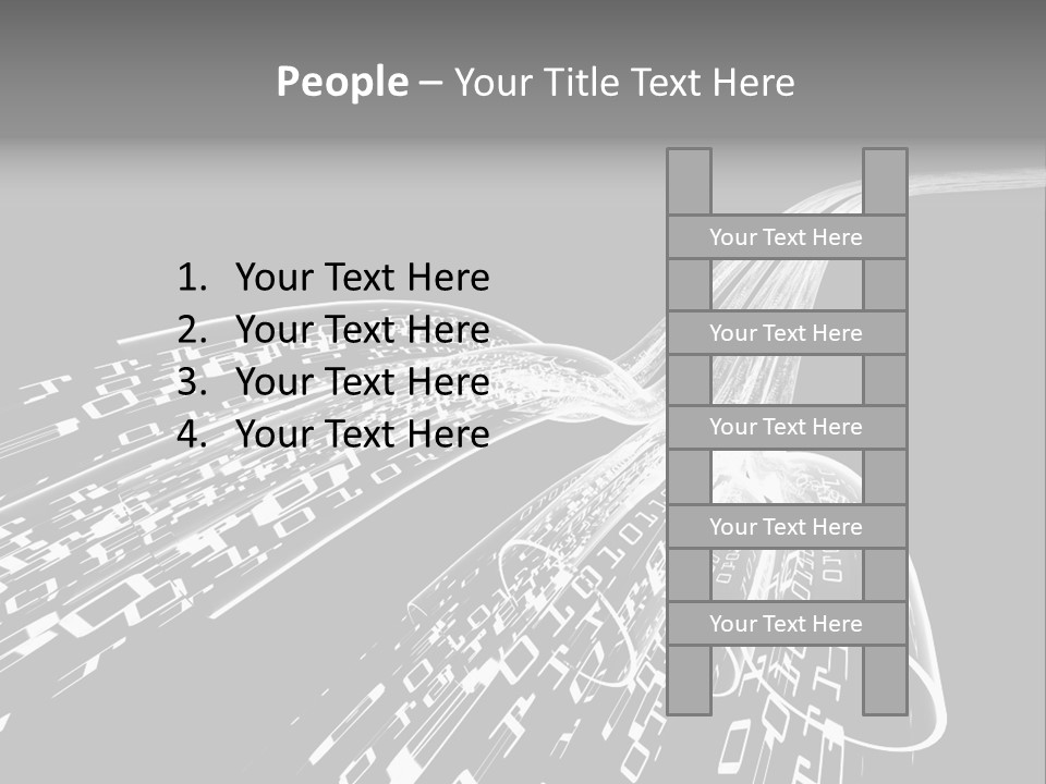 A Black And White Photo Of A Computer Screen PowerPoint Template