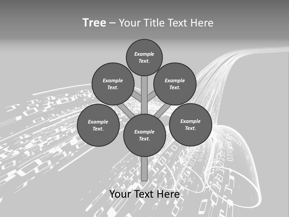 A Black And White Photo Of A Computer Screen PowerPoint Template