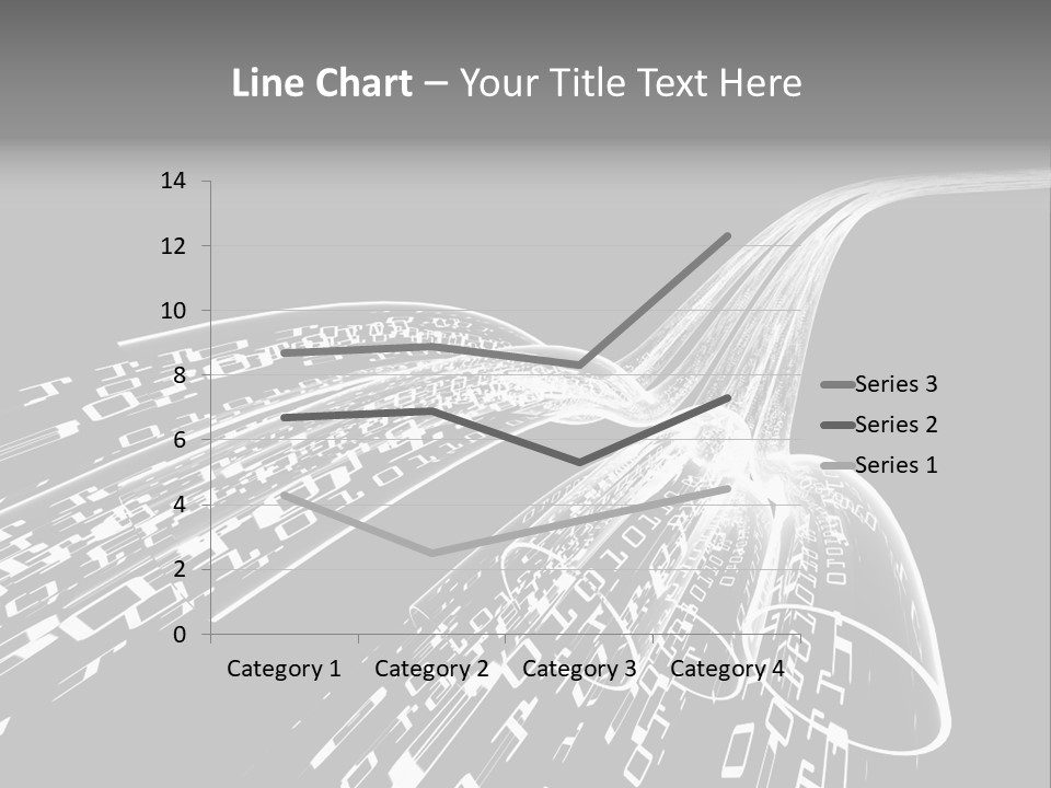 A Black And White Photo Of A Computer Screen PowerPoint Template