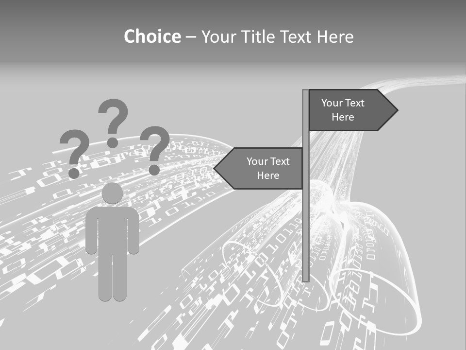 A Black And White Photo Of A Computer Screen PowerPoint Template