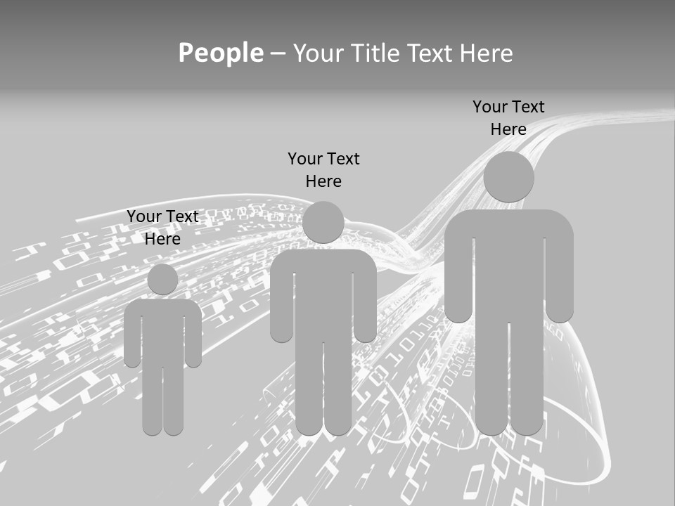 A Black And White Photo Of A Computer Screen PowerPoint Template