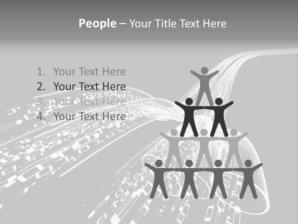 A Black And White Photo Of A Computer Screen PowerPoint Template