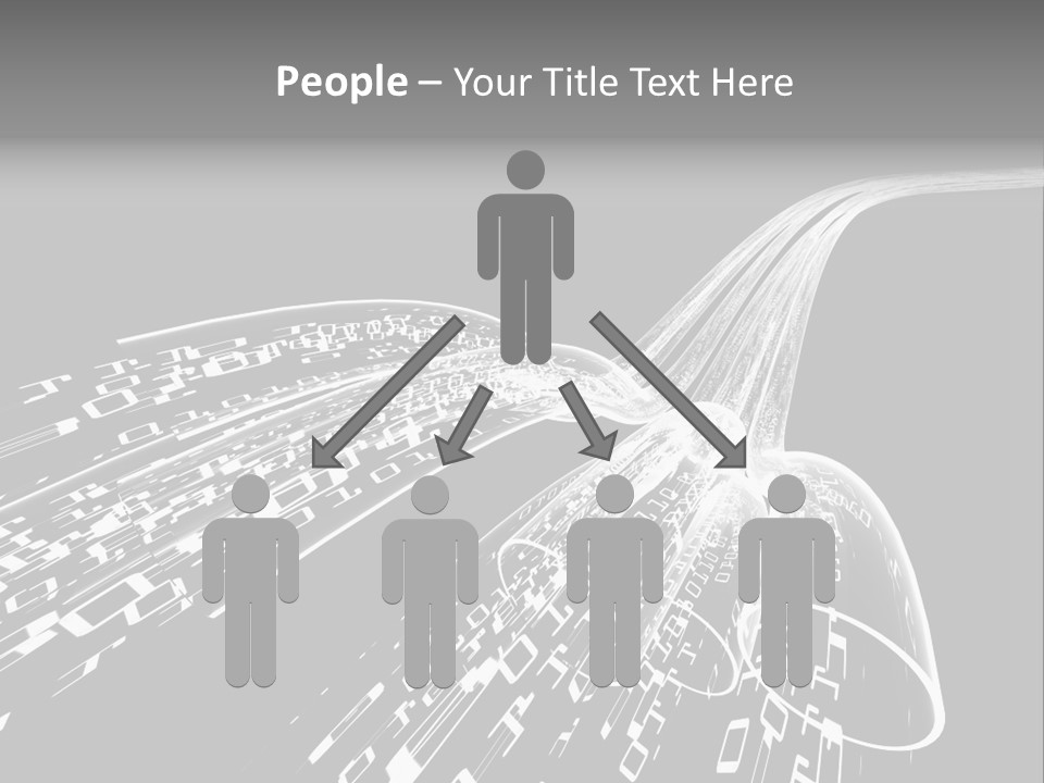 A Black And White Photo Of A Computer Screen PowerPoint Template