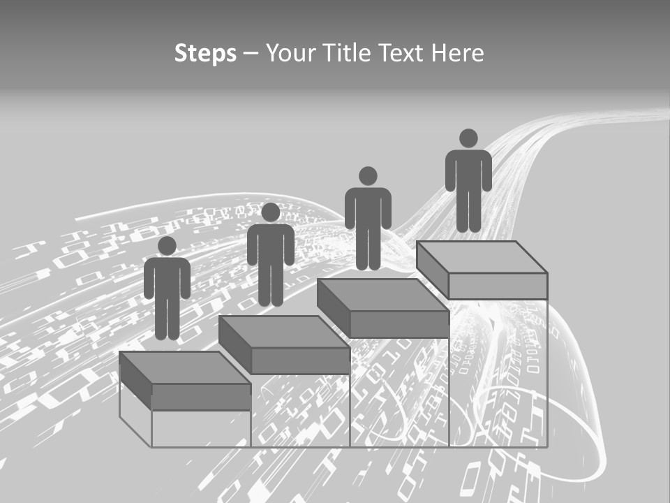 A Black And White Photo Of A Computer Screen PowerPoint Template