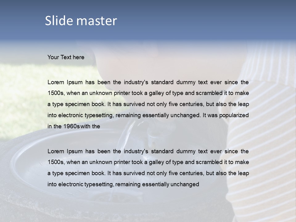 Water Fountain PowerPoint Template