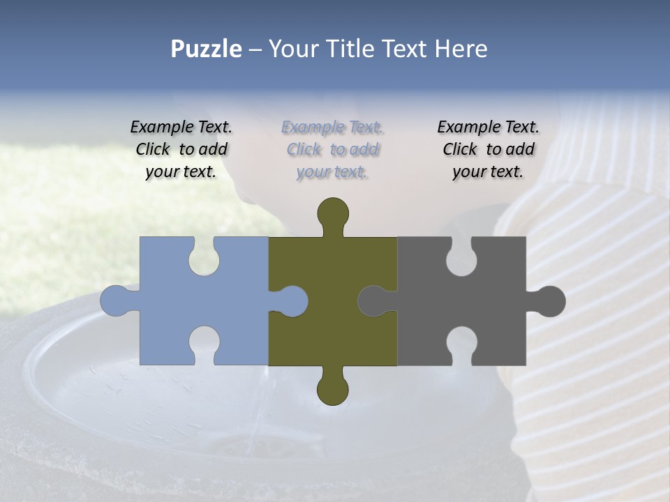 Water Fountain PowerPoint Template