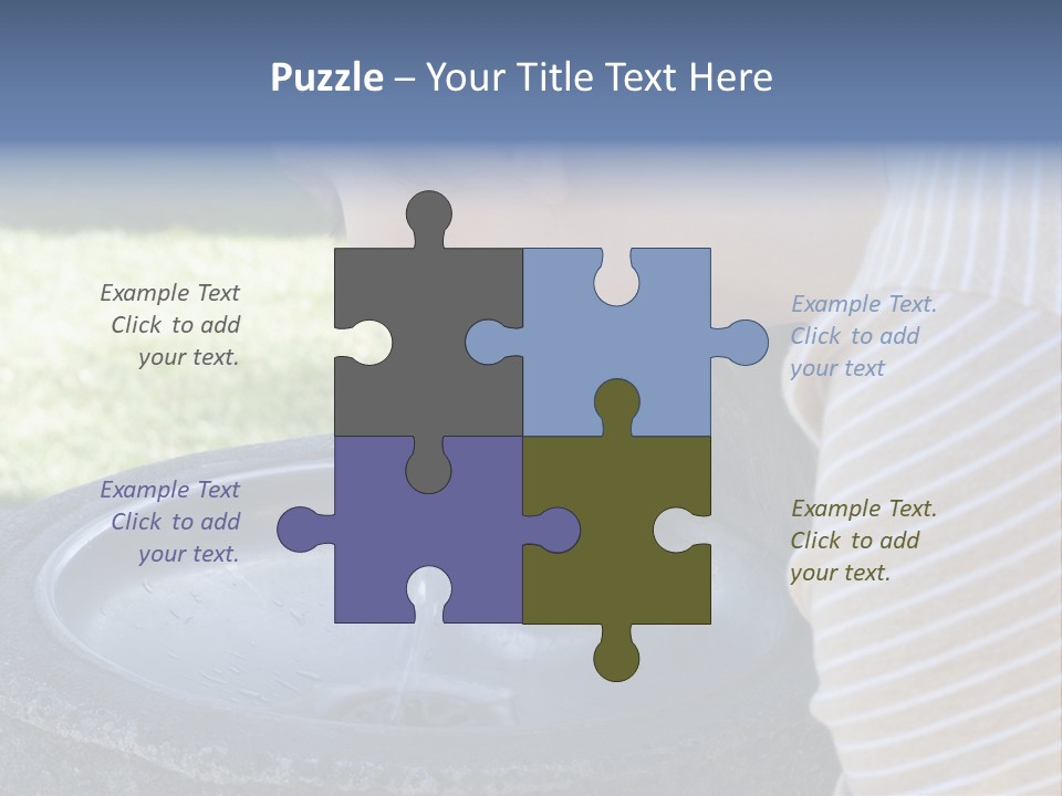 Water Fountain PowerPoint Template