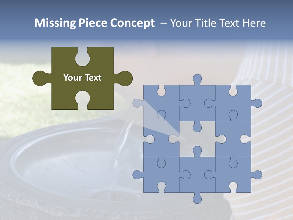 Water Fountain PowerPoint Template