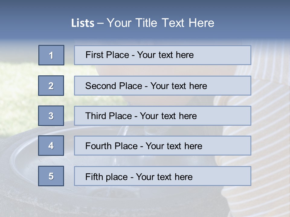 Water Fountain PowerPoint Template