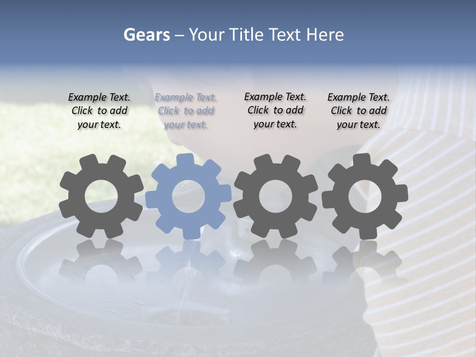 Water Fountain PowerPoint Template