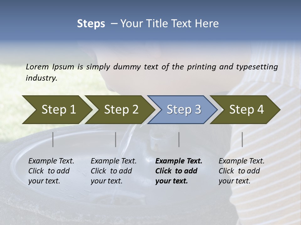 Water Fountain PowerPoint Template