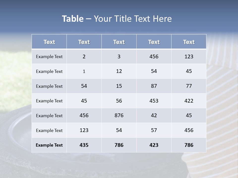 Water Fountain PowerPoint Template