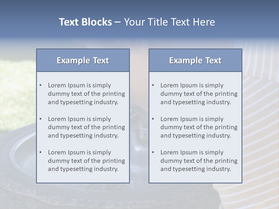 Water Fountain PowerPoint Template