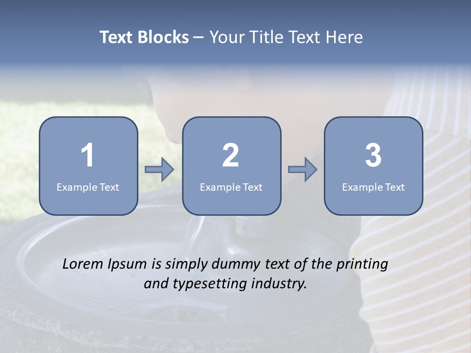 Water Fountain PowerPoint Template