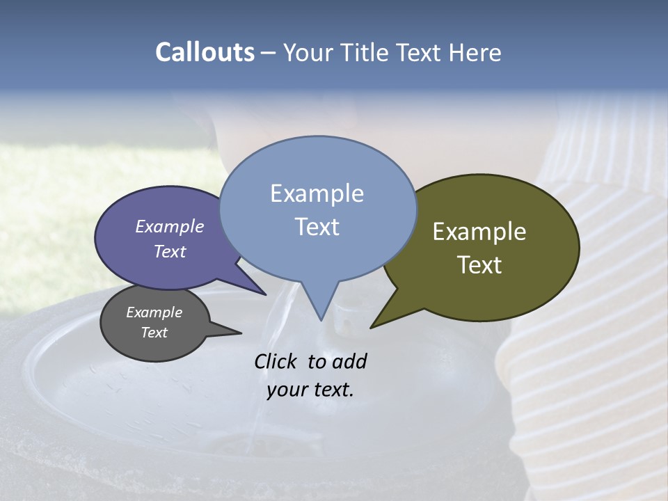 Water Fountain PowerPoint Template