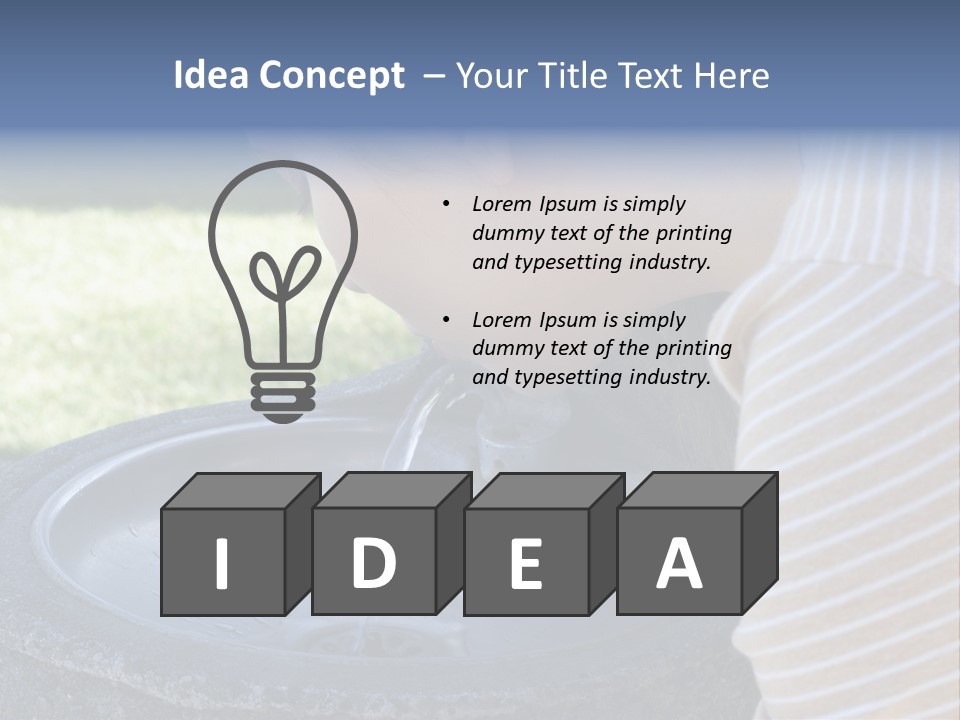 Water Fountain PowerPoint Template