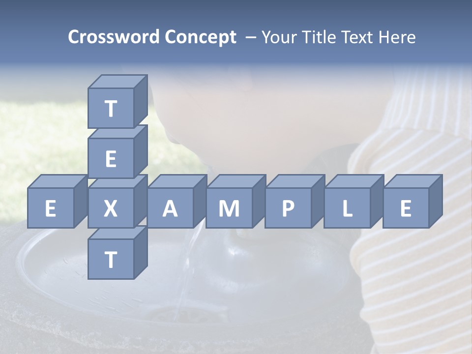 Water Fountain PowerPoint Template