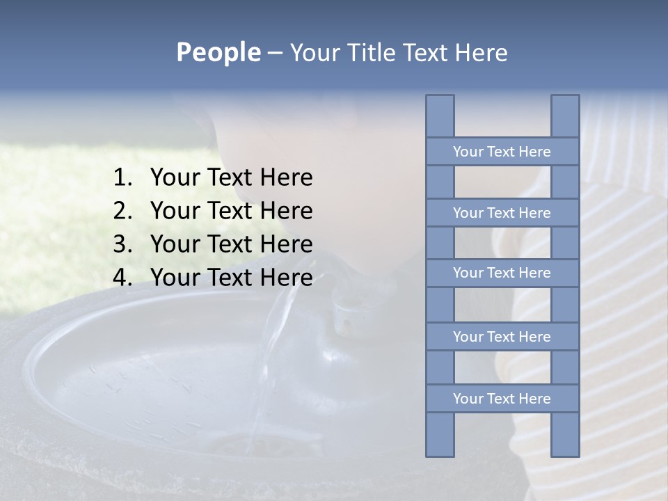 Water Fountain PowerPoint Template