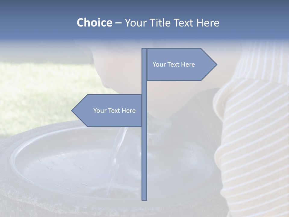 Water Fountain PowerPoint Template