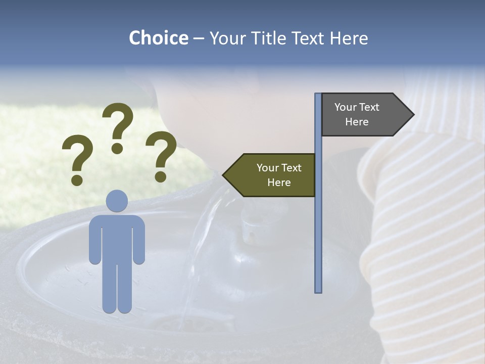 Water Fountain PowerPoint Template