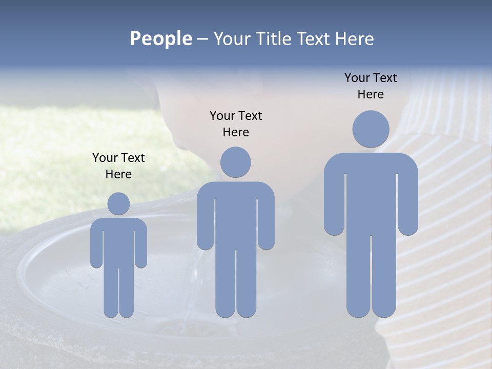 Water Fountain PowerPoint Template