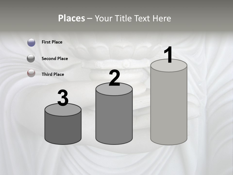 A Person Holding A Statue With Their Hands PowerPoint Template