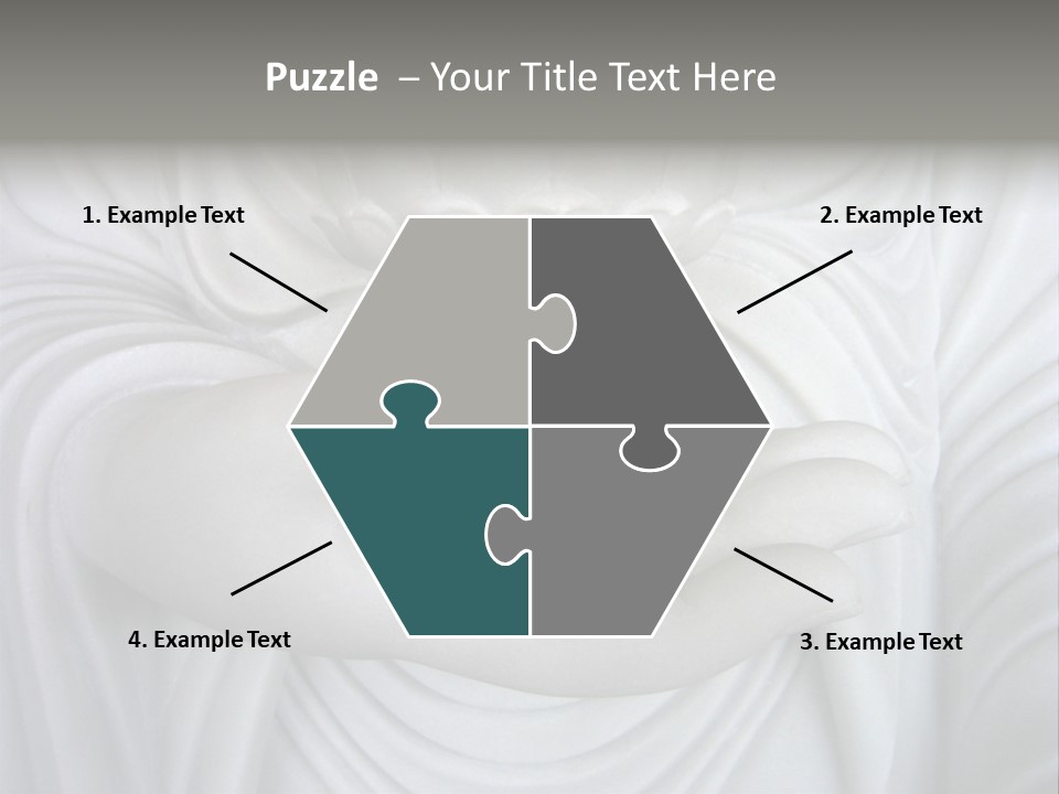 A Person Holding A Statue With Their Hands PowerPoint Template