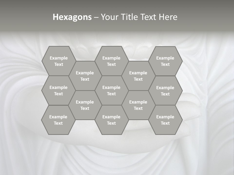 A Person Holding A Statue With Their Hands PowerPoint Template