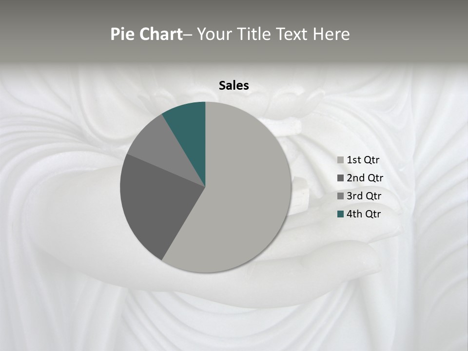 A Person Holding A Statue With Their Hands PowerPoint Template