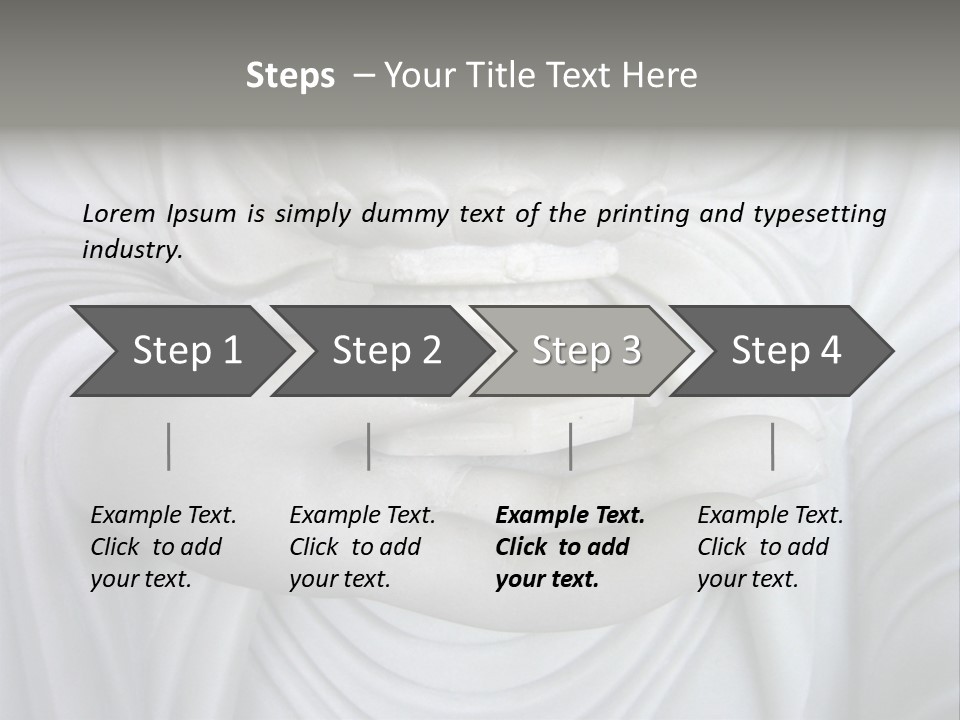 A Person Holding A Statue With Their Hands PowerPoint Template