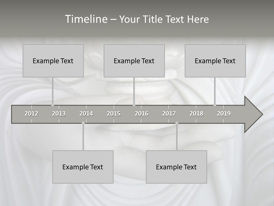 A Person Holding A Statue With Their Hands PowerPoint Template