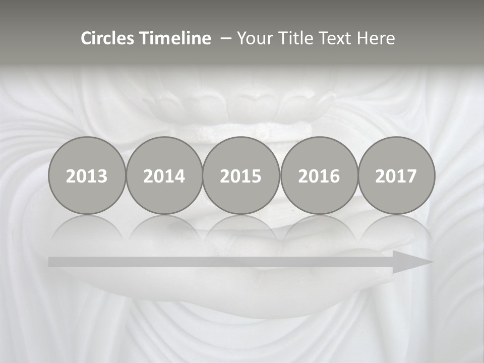 A Person Holding A Statue With Their Hands PowerPoint Template