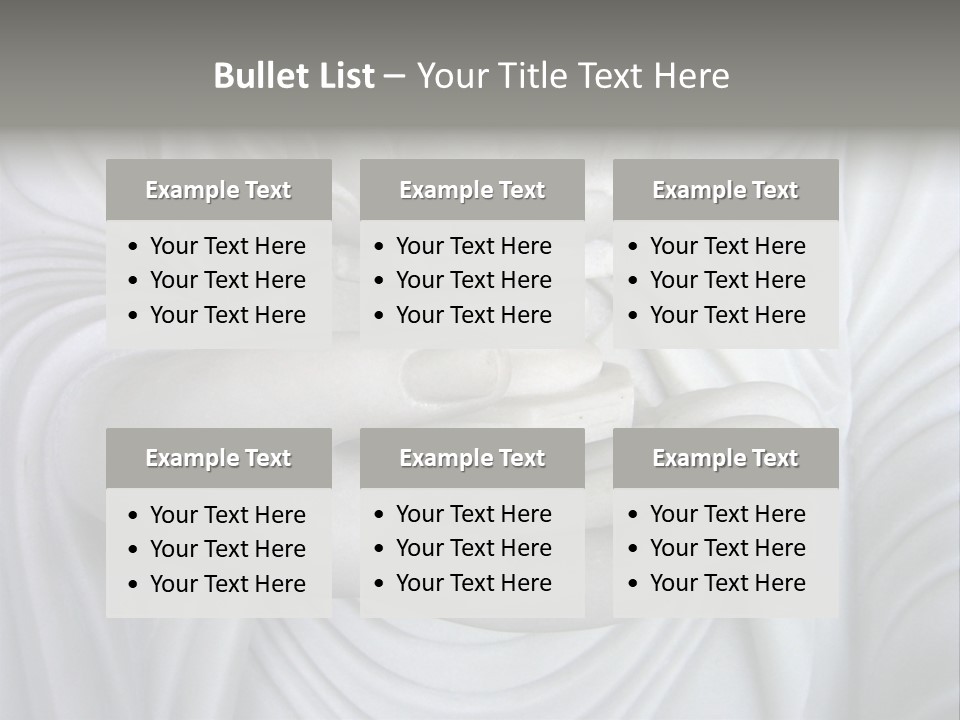 A Person Holding A Statue With Their Hands PowerPoint Template