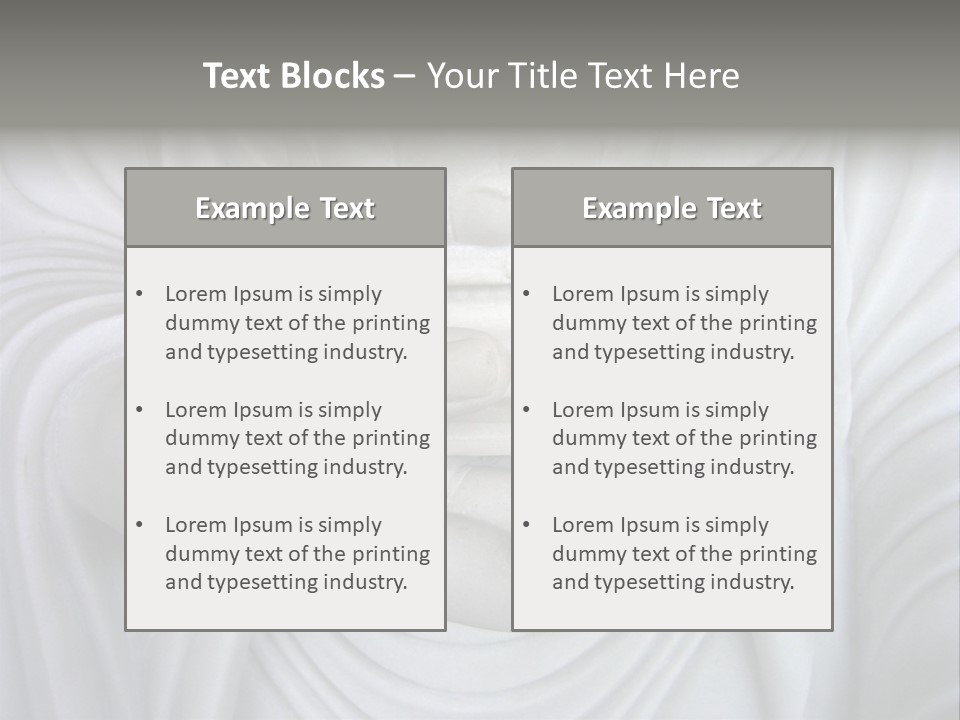 A Person Holding A Statue With Their Hands PowerPoint Template