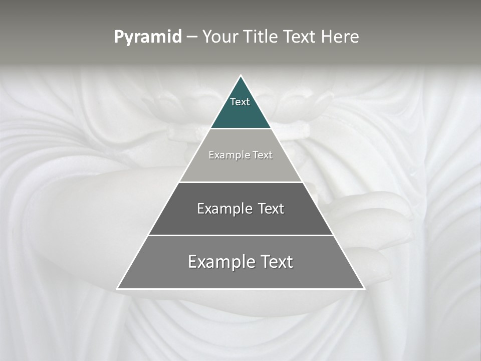 A Person Holding A Statue With Their Hands PowerPoint Template