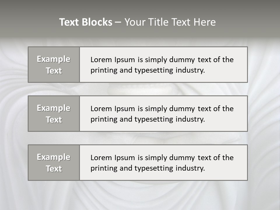 A Person Holding A Statue With Their Hands PowerPoint Template