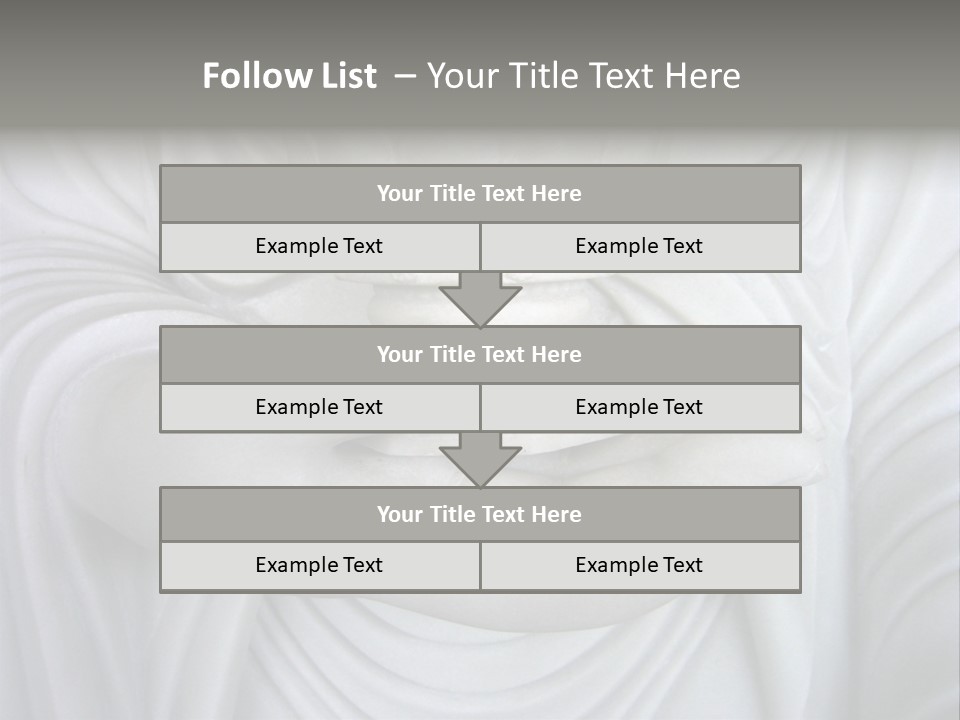 A Person Holding A Statue With Their Hands PowerPoint Template